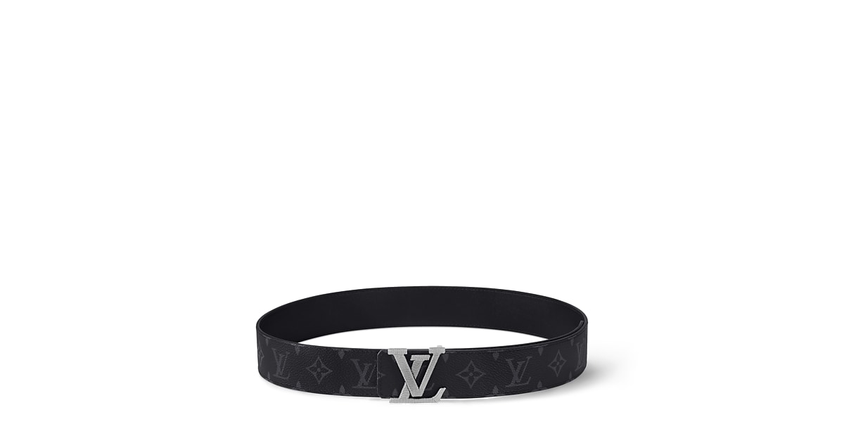 LV Stitch 40mm Reversible Belt Monogram Eclipse Accessories