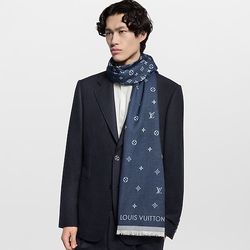 All About Monogram Stole worn view