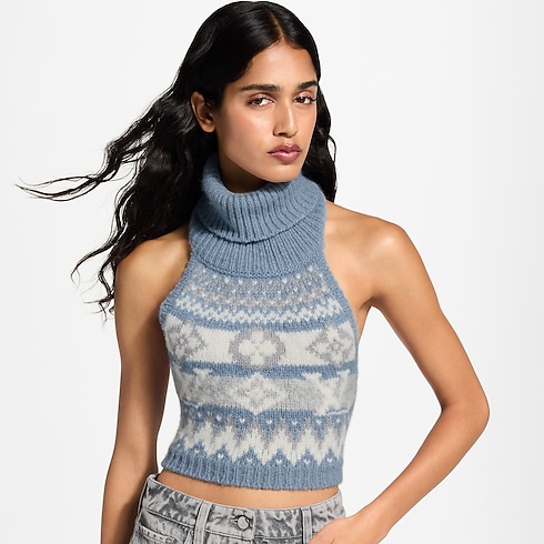 Alpine Knit Crop Top in Women's Ready-to-Wear Tops and Shirts collections by Louis Vuitton (Product zoom)