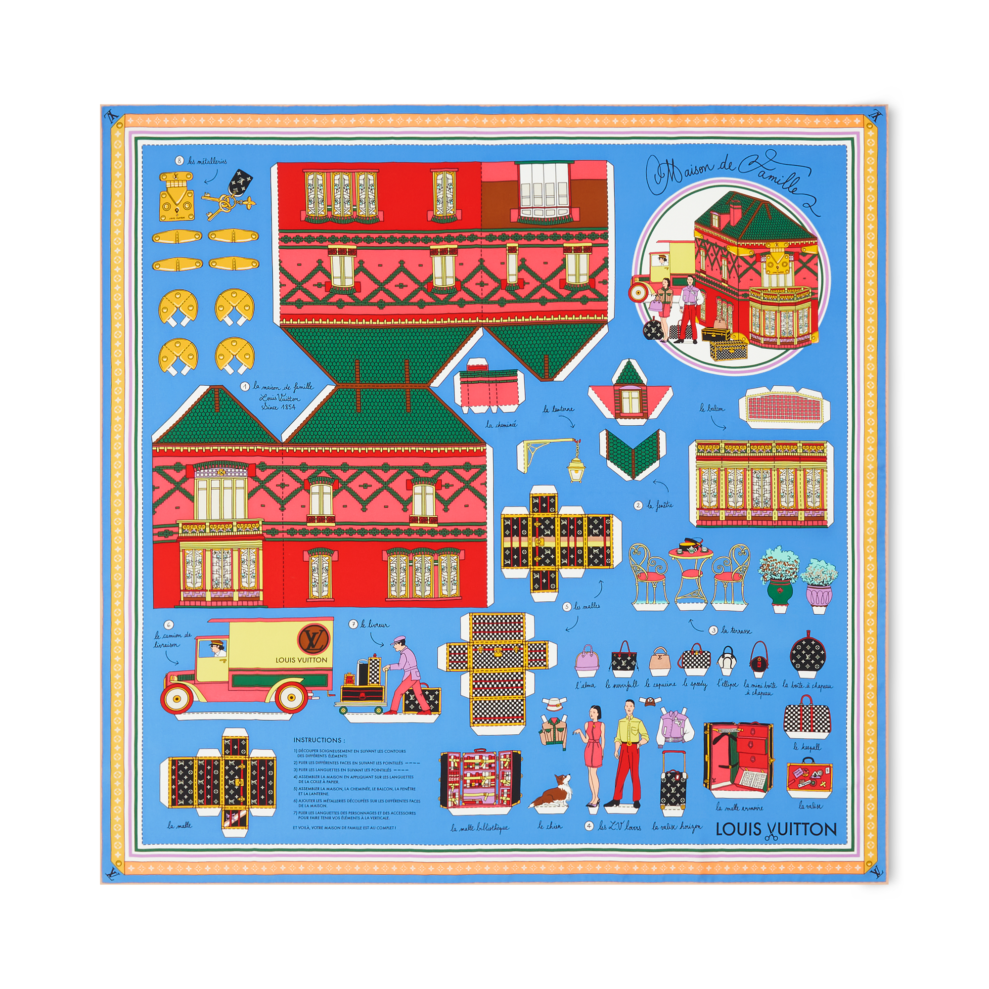 Asnieres Paper House Square 90 . in Women