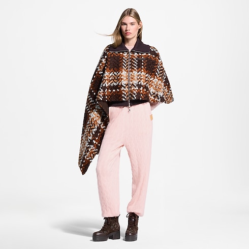 Asymmetrical Tartan Tweed Cape Coat in Women's Ready-to-Wear Coats and Jackets collections by Louis Vuitton (Product zoom)