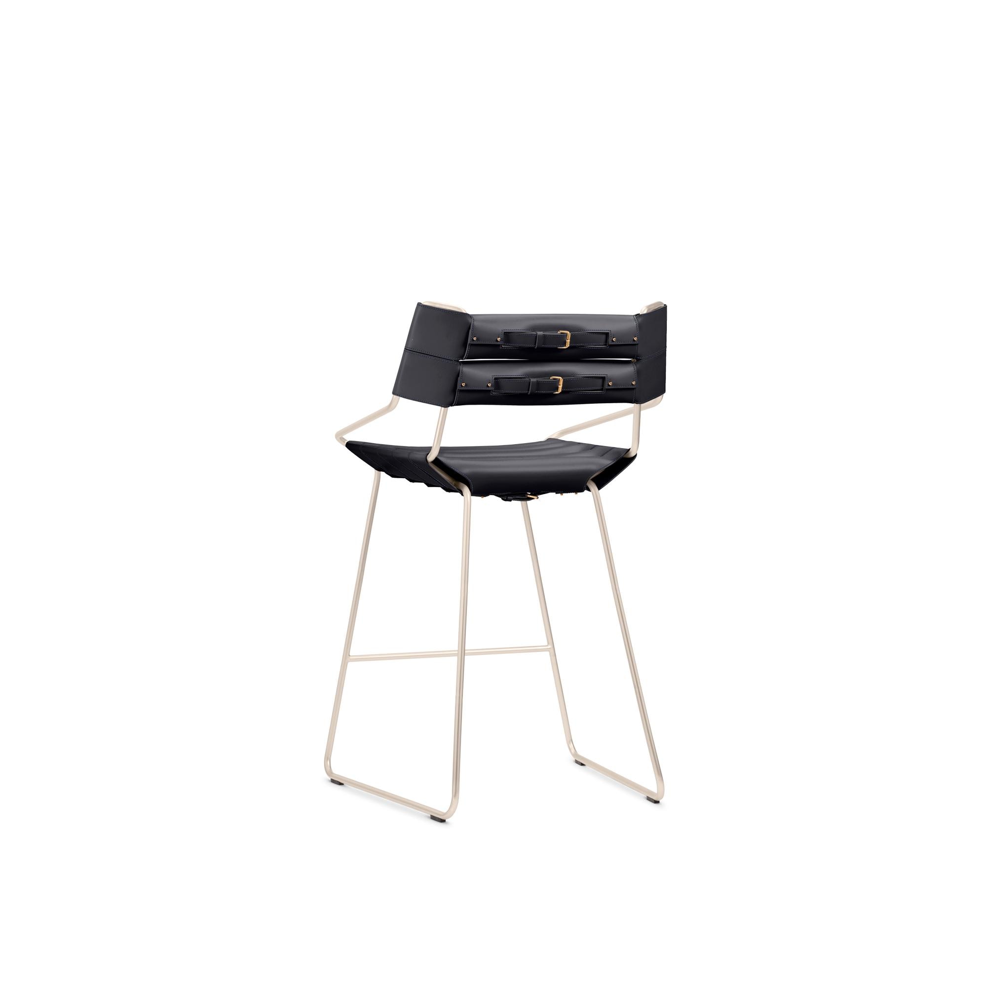 Belt Bar Stool By Atelier Oi  in Trunks, Travel and Home