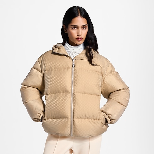 Belt Detail Nanogram Puffer Jacket in Women's Ready-to-Wear Coats and Jackets collections by Louis Vuitton (Product zoom)