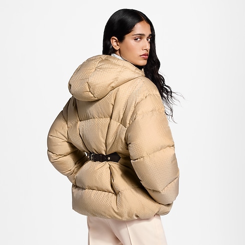 Belt Detail Nanogram Puffer Jacket in Women's Ready-to-Wear Coats and Jackets collections by Louis Vuitton (Product zoom)
