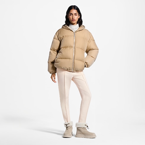 Belt Detail Nanogram Puffer Jacket in Women's Ready-to-Wear Coats and Jackets collections by Louis Vuitton (Product zoom)