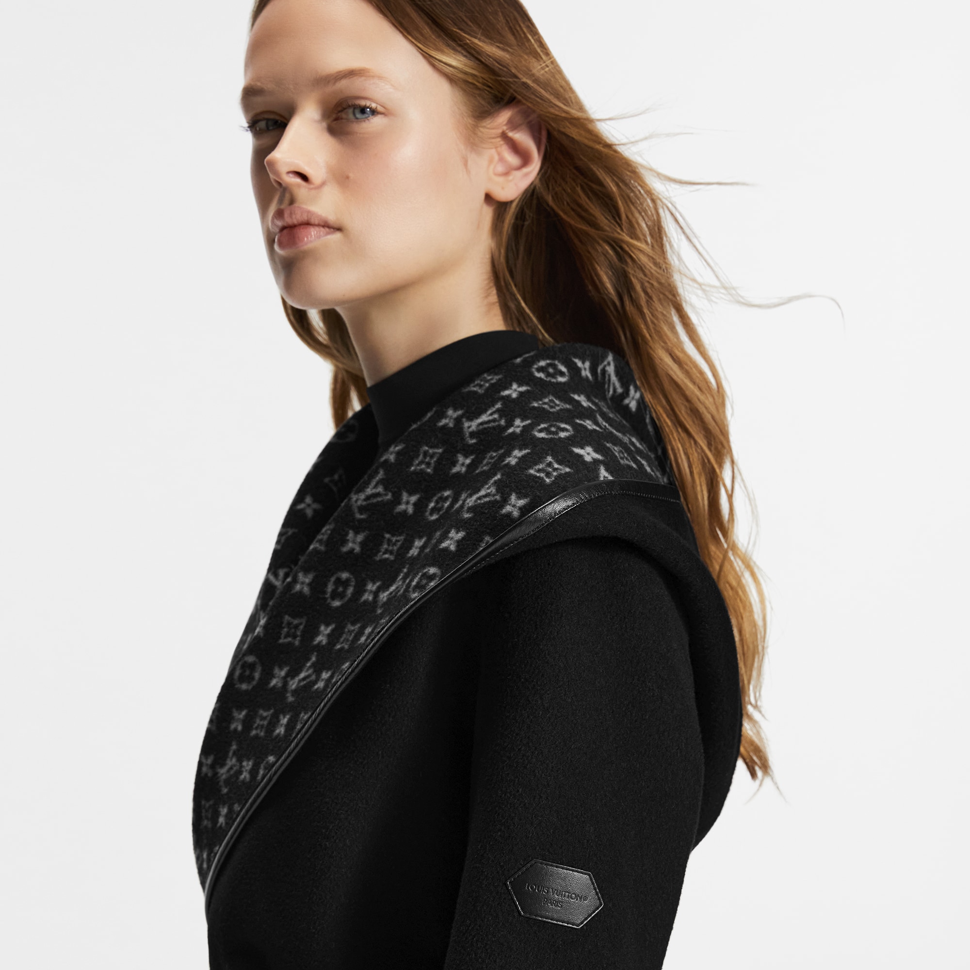 Belted Short Wrap Pea Coat  in Women