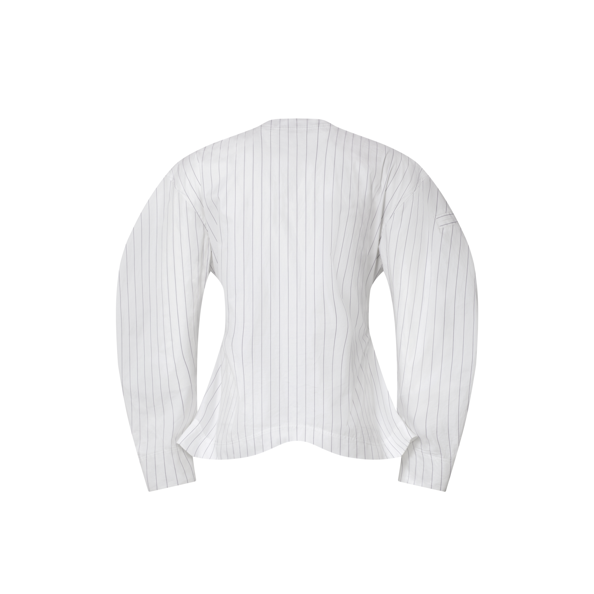 Bib Front Striped Blouse  in Women
