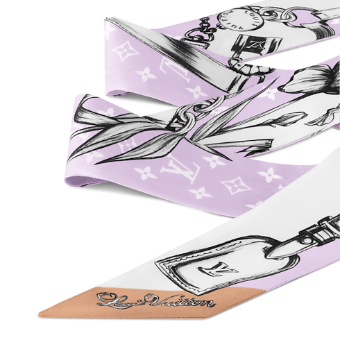 Blooming Monogram BB Bandeau . in Women's Accessories Silk Squares and Bandeaus collections by Louis Vuitton (Product zoom)