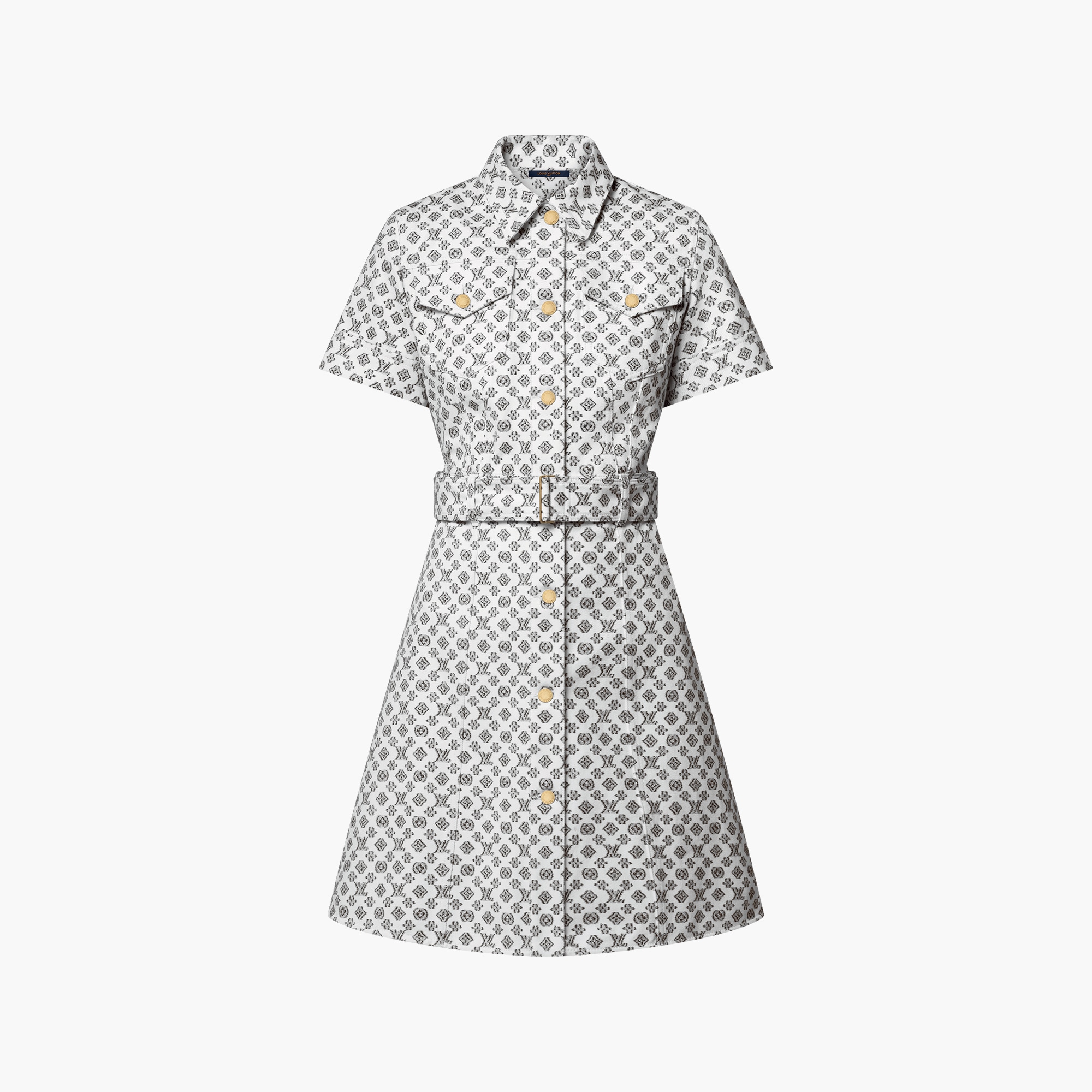 Blurry Monogram Shirt Dress Ready-to-Wear LOUIS VUITTON