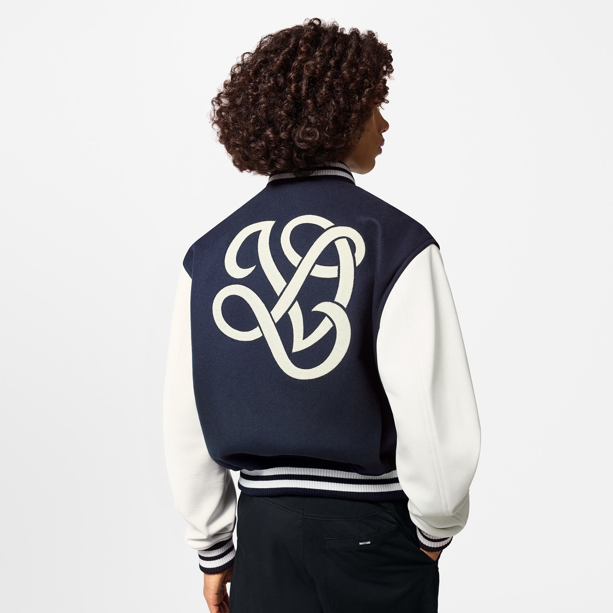 Calfskin Varsity Jacket  in Men