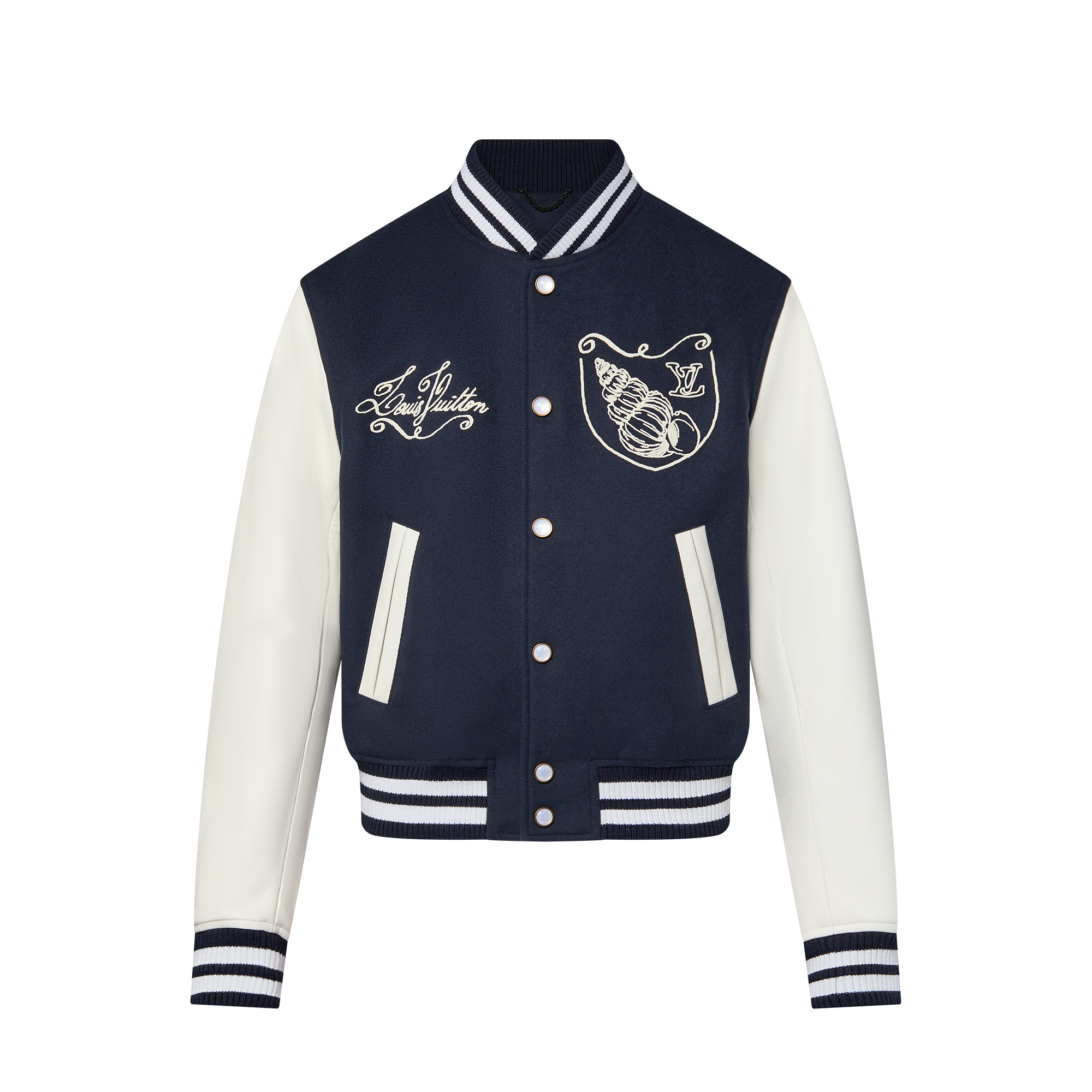 Calfskin Varsity Jacket  in Men