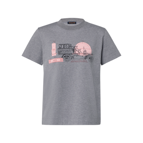 Car Print T-Shirt in Women's Ready-to-Wear T-shirts and Sweatshirts collections by Louis Vuitton (Product zoom)