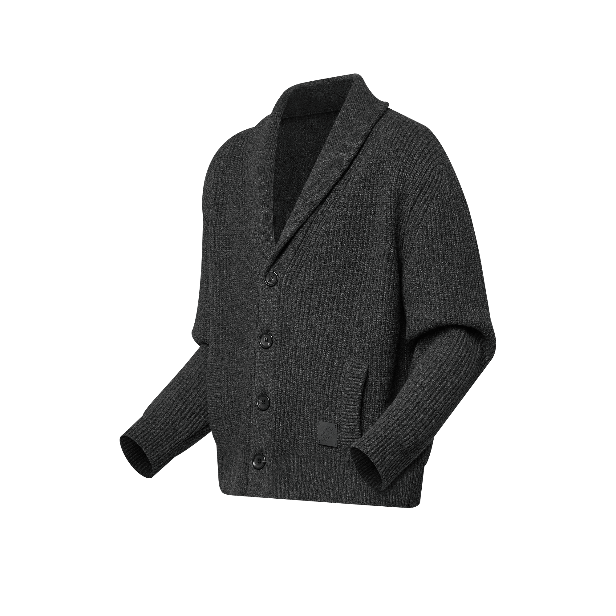 Cashmere Blend Shawl Collar Cardigan  in Men