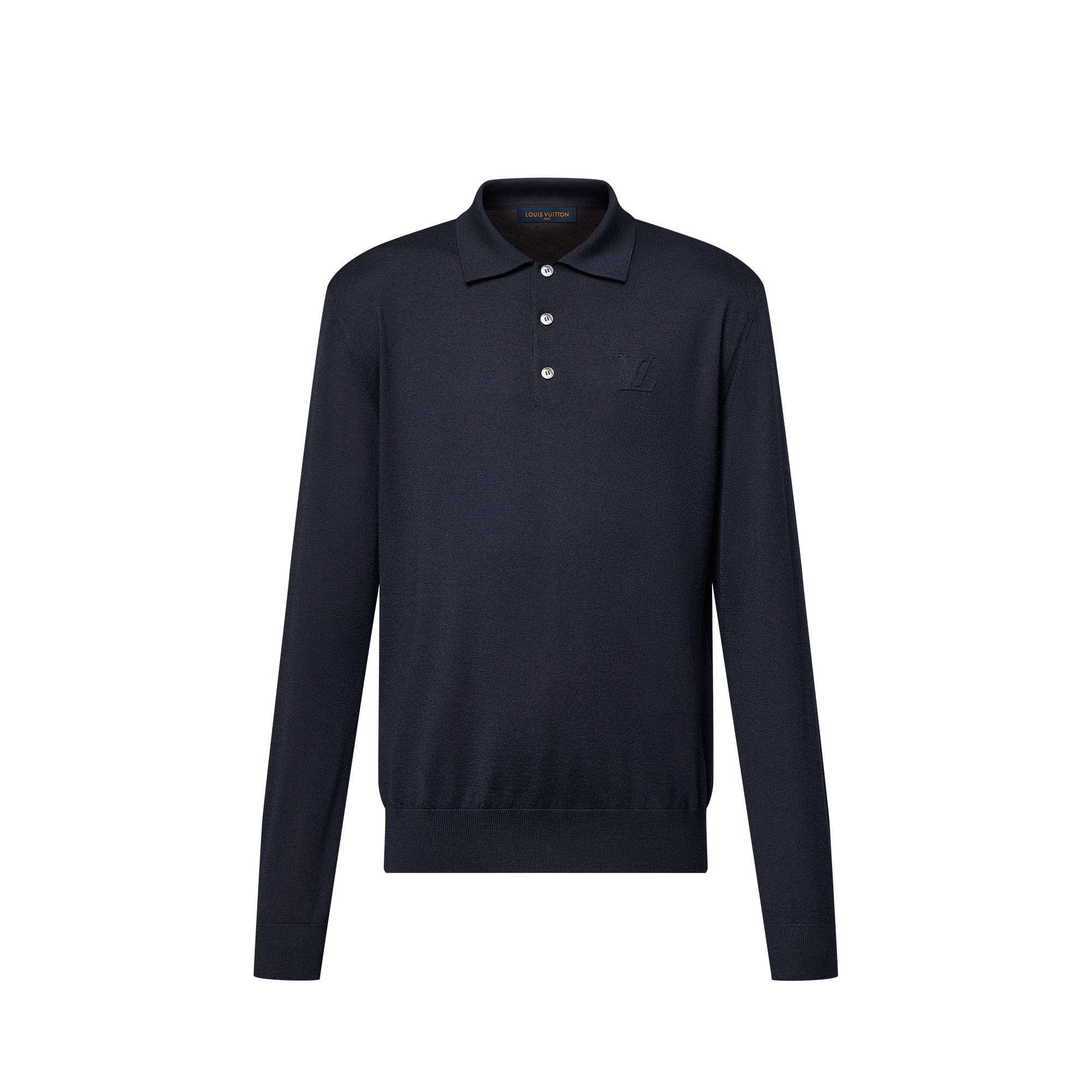 Cashmere Long-Sleeved Polo  in Men