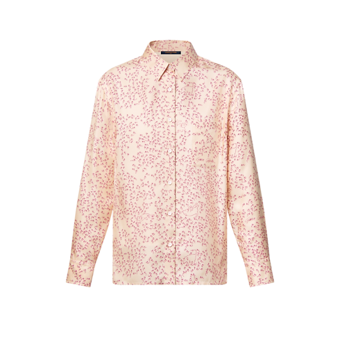Cat-and-Mouse Print Silk Shirt in Women's Ready-to-Wear Tops collections by Louis Vuitton (Product zoom)