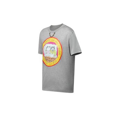 Cat Stamp T-Shirt in Women's Ready-to-Wear Tops collections by Louis Vuitton (Product zoom)