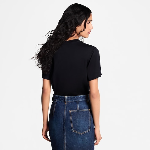 Cat Stamp T-Shirt in Women's Ready-to-Wear Tops collections by Louis Vuitton (Product zoom)