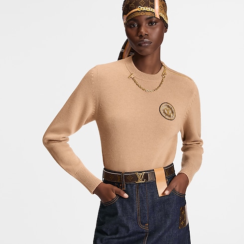 Chain Detail Patch Sweater in Women's Ready-to-Wear Knitwear collections by Louis Vuitton (Product zoom)