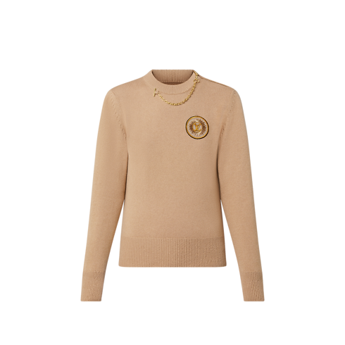 Chain Detail Patch Sweater in Women's Ready-to-Wear Knitwear collections by Louis Vuitton (Product zoom)
