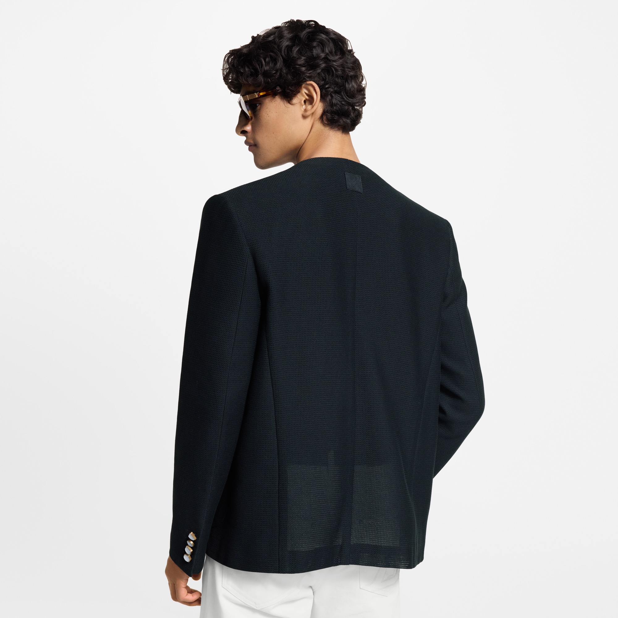 Chic Collarless Jacket  in Men