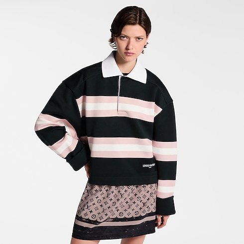 Chunky Stripes Polo Top in Women's Ready-to-Wear Tops collections by Louis Vuitton (Product zoom)