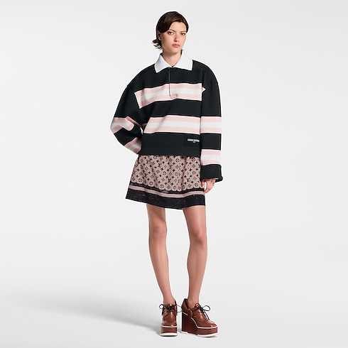 Chunky Stripes Polo Top in Women's Ready-to-Wear Tops collections by Louis Vuitton (Product zoom)