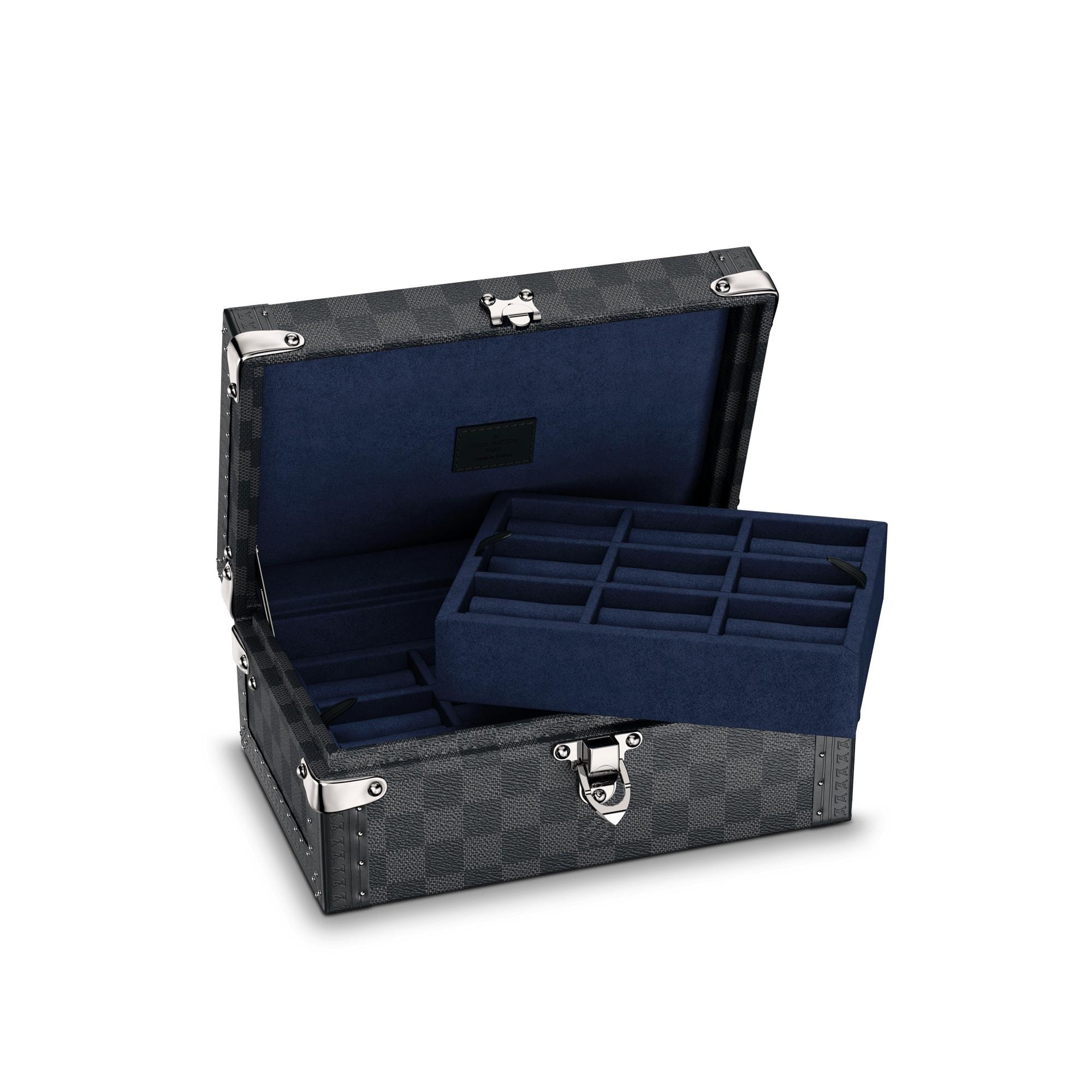 COFFRET BOUTON DE MANCHETTES   Damier Graphite Canvas in Men