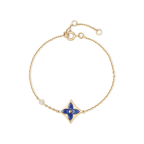 Color Blossom BB Star and Sun Multi-Motif Bracelet, Yellow Gold, Sodalite and Diamonds in Jewellery's Categories Bracelets collections by Louis Vuitton