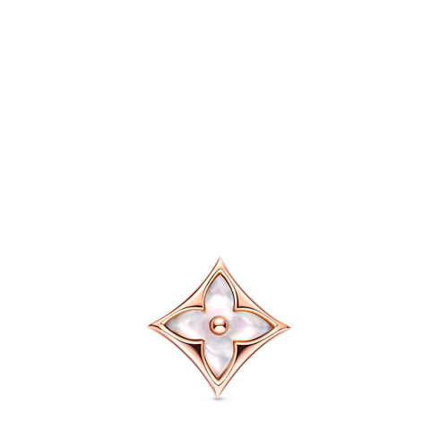 Color Blossom BB Star Ear Stud, Pink Gold and White Mother-of-Pearl - Per Unit in Jewellery's Categories Earrings collections by Louis Vuitton (Product zoom)