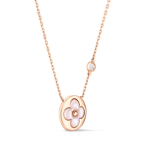 Color Blossom BB Sun Pendant, Pink Gold, Pink Mother-of-Pearl and Diamond in Jewellery's Categories Necklaces and Pendants collections by Louis Vuitton (Product zoom)