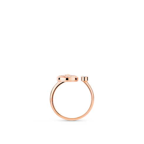 Color Blossom Mini Sun Ring, Pink Gold And Diamonds in Jewellery's Categories All Fine Jewellery collections by Louis Vuitton (Product zoom)