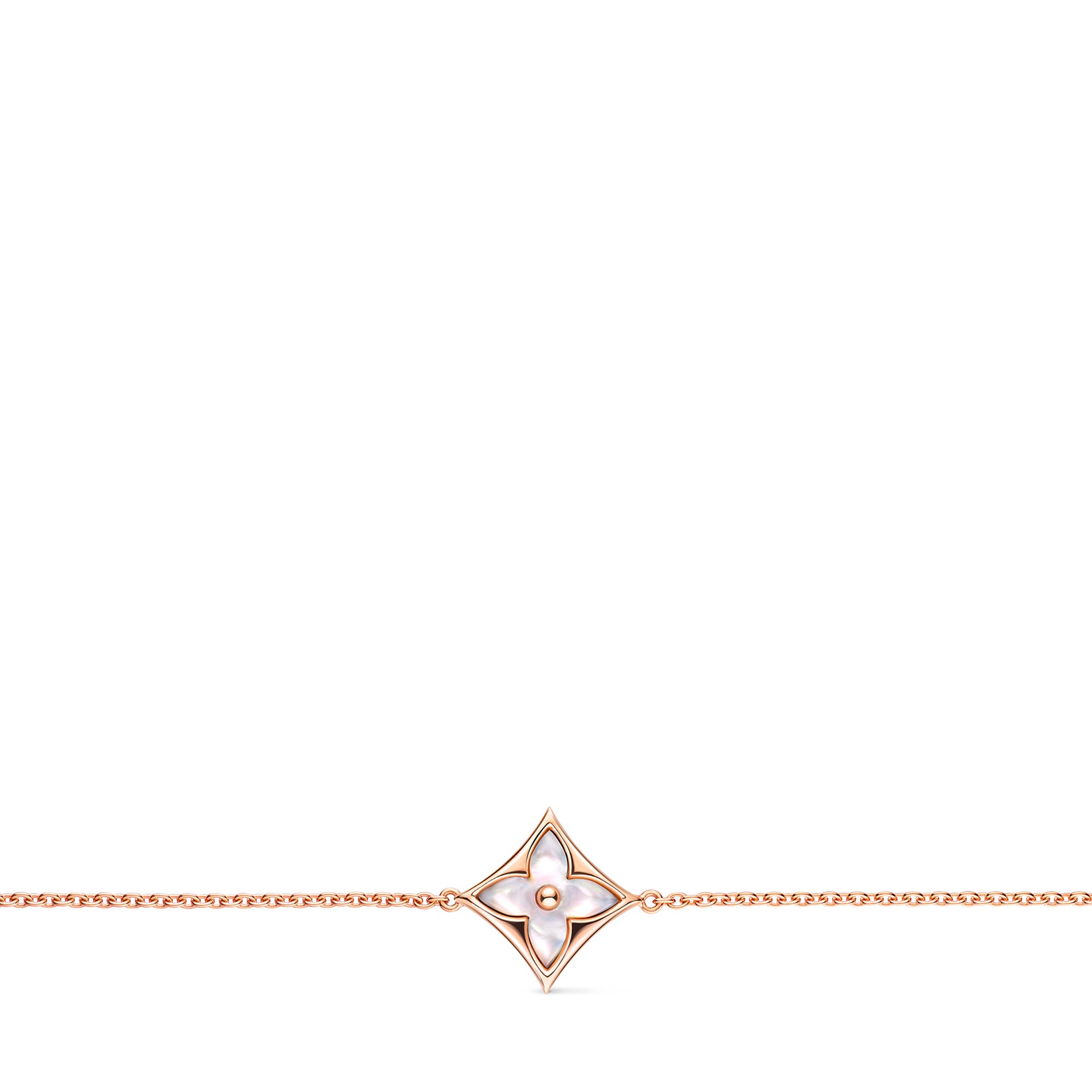 Color Blossom star bracelet, pink gold and white mother-of-pearl  in Jewellery