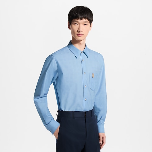 Cotton Cashmere Long-Sleeved Jacquard Shirt in Men's Ready-to-Wear All Ready-to-Wear collections by Louis Vuitton (Product zoom)