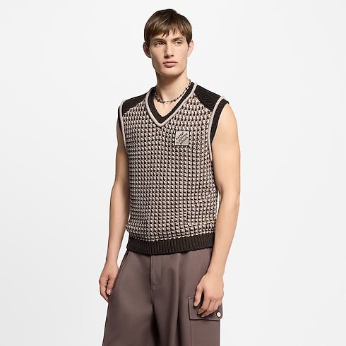 Cotton Jacquard Vest in Men's Ready-to-Wear All Ready-to-Wear collections by Louis Vuitton (Product zoom)