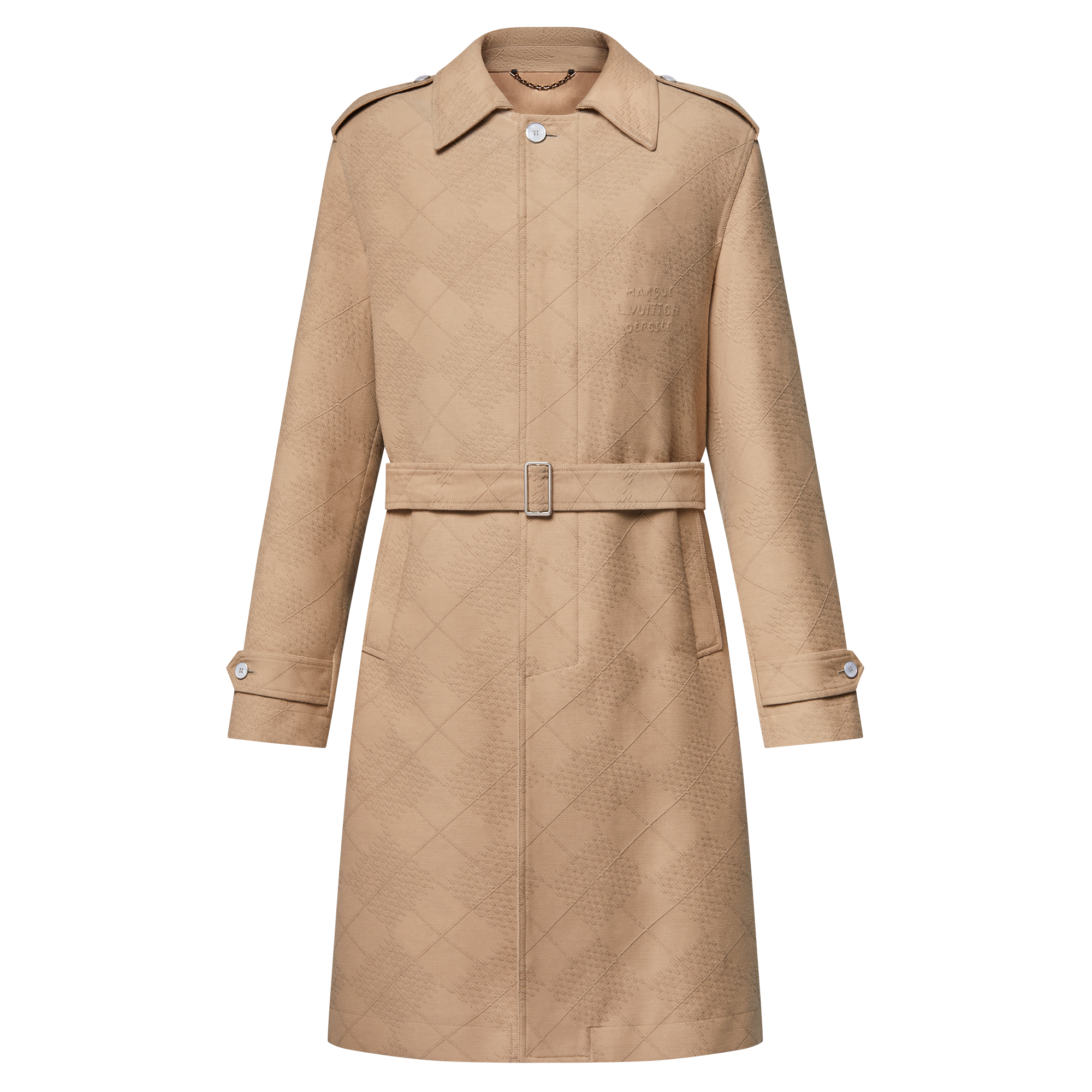 Cotton-Silk Blend Trench  in Men