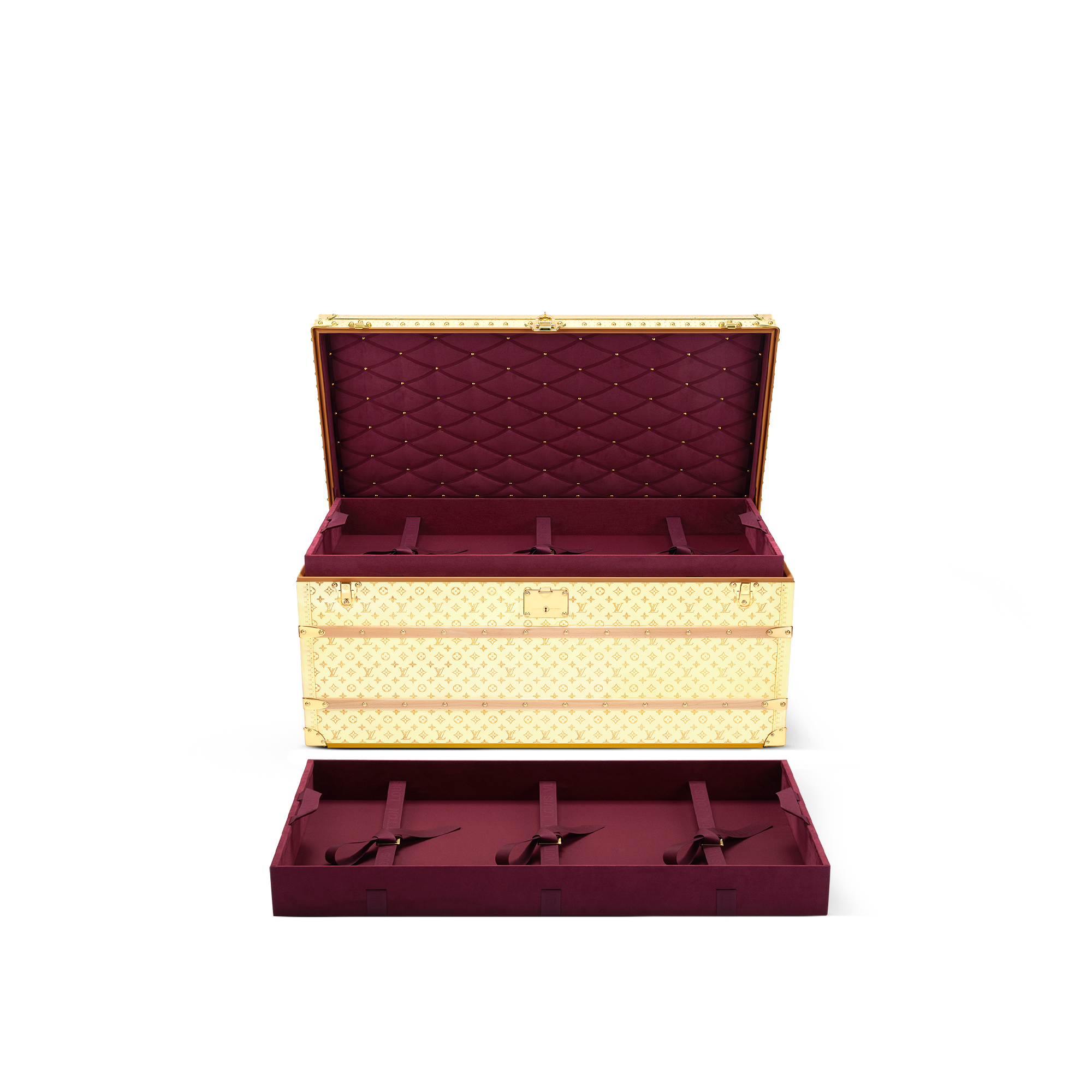 High End Leathers Trunks and Boxes Trunks and Suitcases Courrier Lozine 110 LV Brass | Louis Vuitton ® (Product zoom)