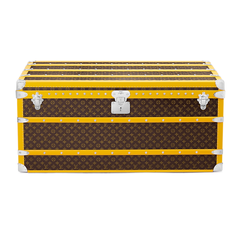 Courrier Lozine 110 Macassar Jaune Monogram Macassar in Trunks, Travel and Home's Trunks and Boxes Trunks and Suitcases collections by Louis Vuitton (Product zoom)