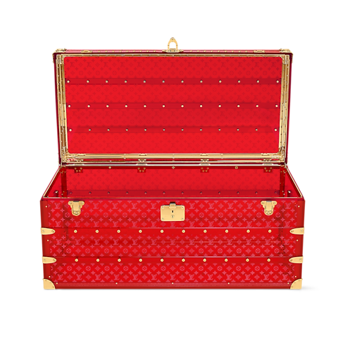 Courrier Lozine 110 Seethrough Red High End Leathers in Trunks, Travel and Home's Trunks and Boxes Trunks and Suitcases collections by Louis Vuitton (Product zoom)