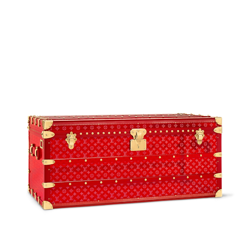 Courrier Lozine 110 Seethrough Red High End Leathers in Trunks, Travel and Home's Trunks and Boxes Trunks and Suitcases collections by Louis Vuitton (Product zoom)