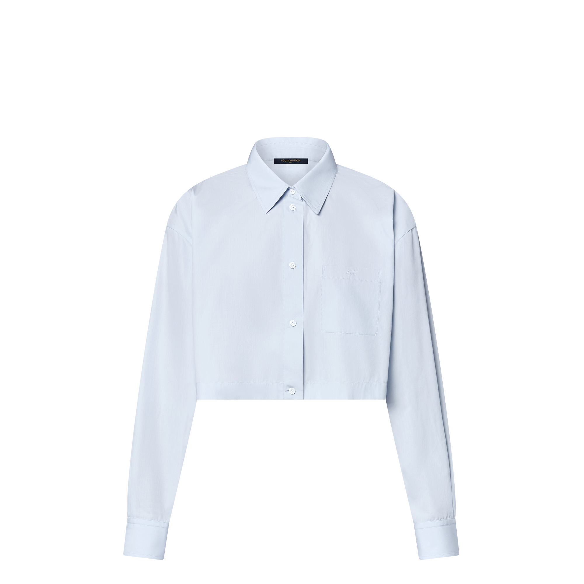 Cropped Cotton Poplin Shirt  in Women