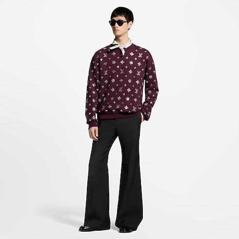 Crystal Monogram Crewneck in Men's Ready-to-Wear Knitwear and Sweatshirts collections by Louis Vuitton (Product zoom)