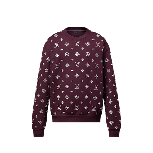 Crystal Monogram Crewneck in Men's Ready-to-Wear Knitwear and Sweatshirts collections by Louis Vuitton (Product zoom)
