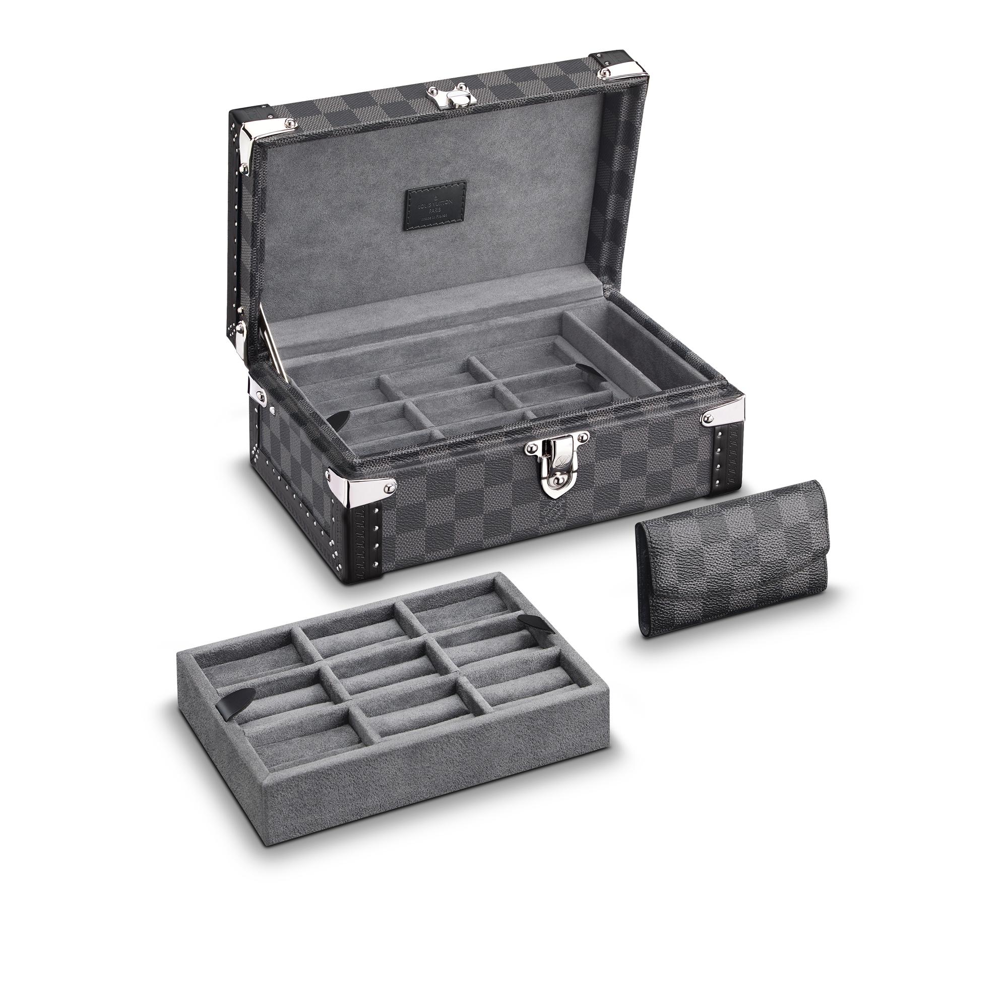 Cufflinks Case Damier Graphite Canvas in Men