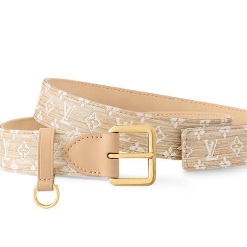 D-Ring Raffia 30mm Belt in Women's Accessories Women's Belts collections by Louis Vuitton (Product zoom)