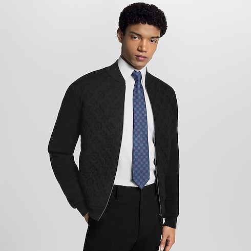 Damier Classique Tie worn view