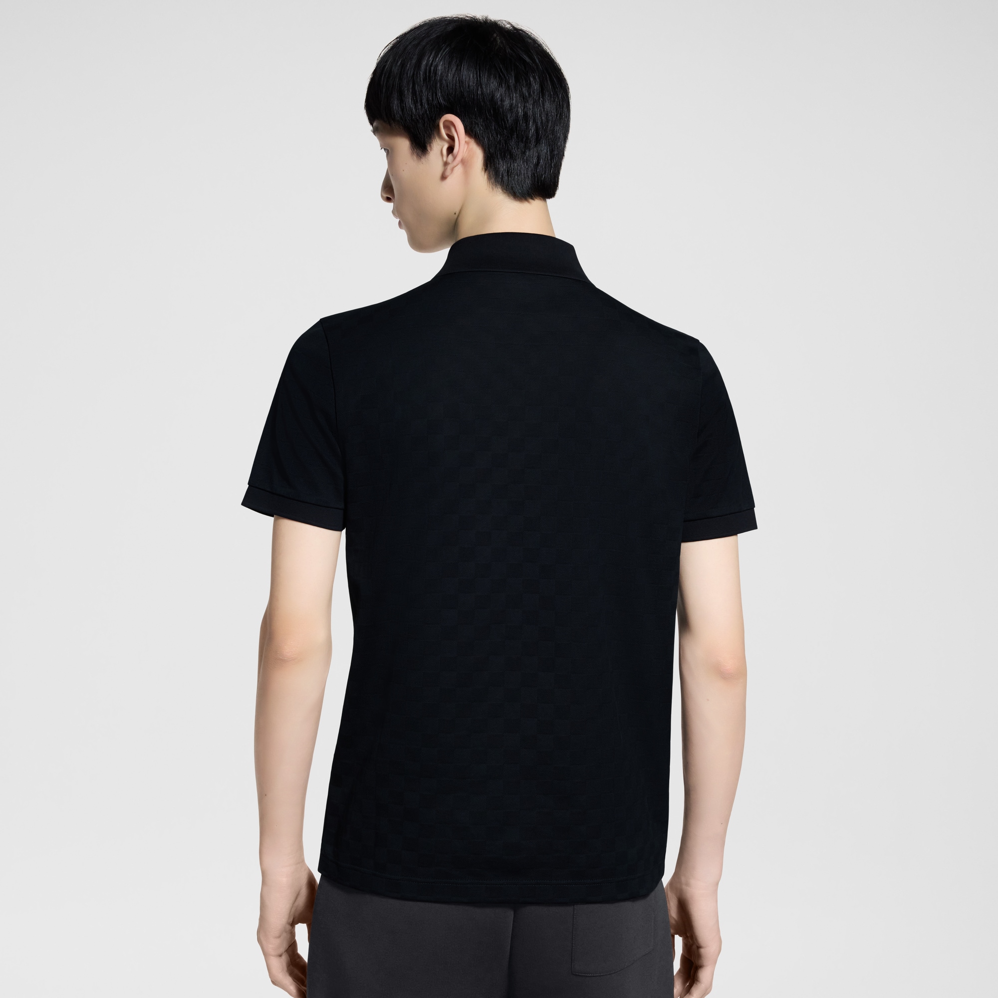 Damier Cotton Pique Polo  in Men