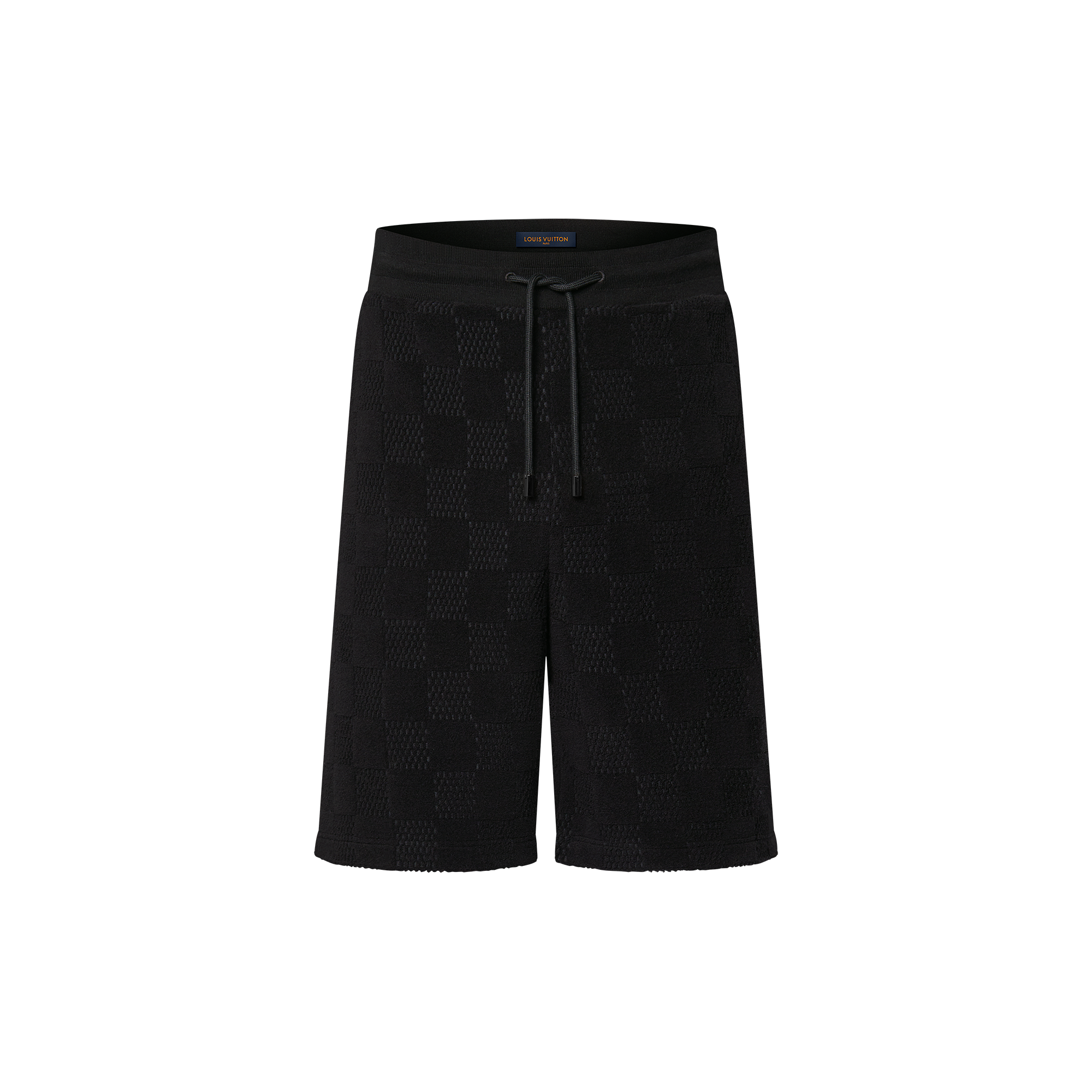Damier French Terry Cotton Shorts  in Men