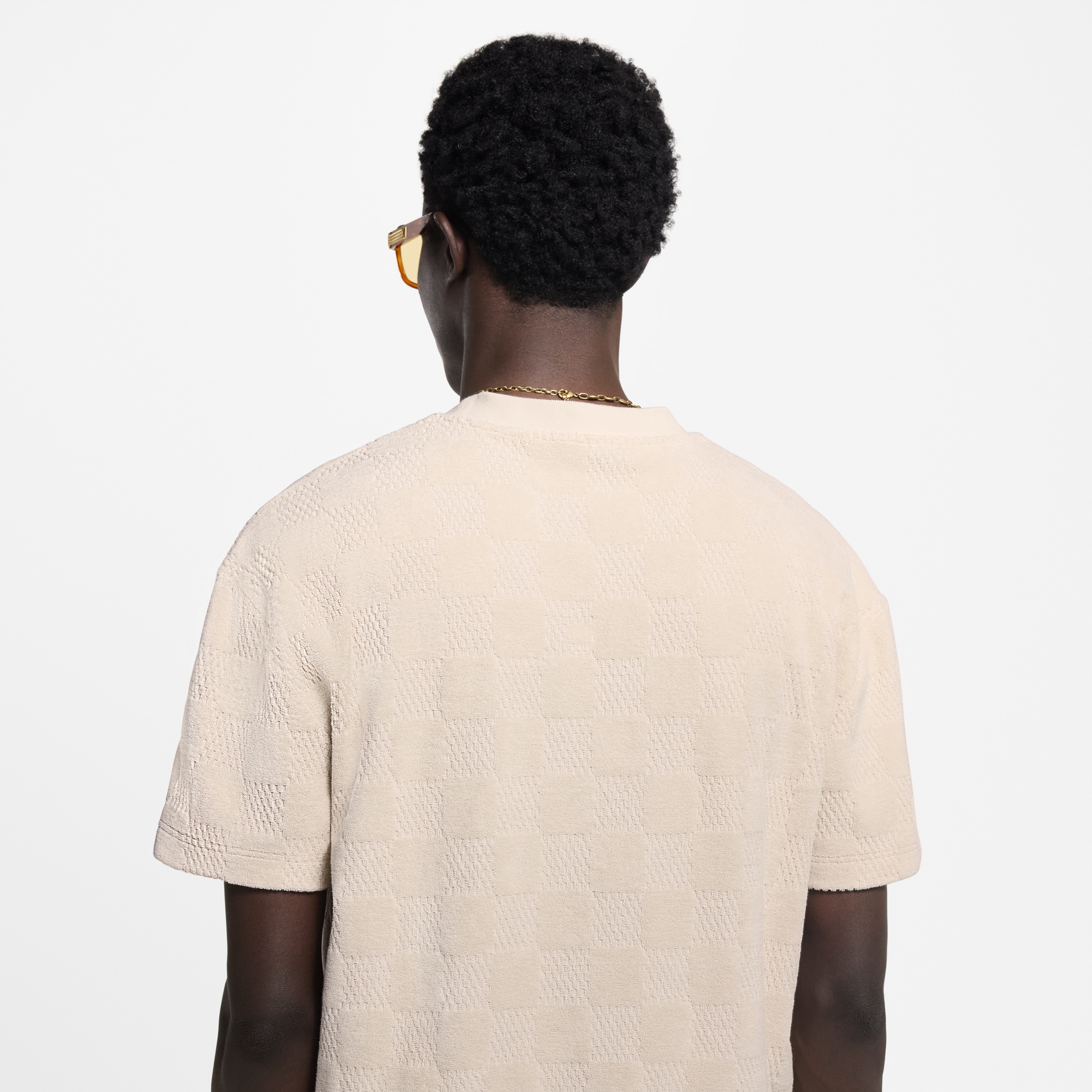 Damier French Terry T-Shirt  in Men