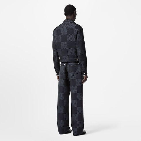 Damier Jacquard Wool Pants in Men's Ready-to-Wear Pants collections by Louis Vuitton (Product zoom)
