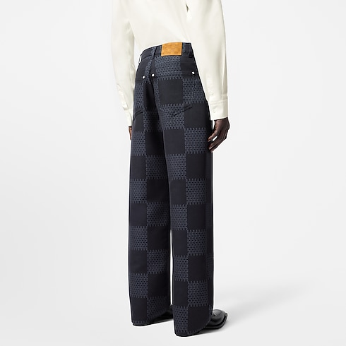 Damier Jacquard Wool Pants in Men's Ready-to-Wear Pants collections by Louis Vuitton (Product zoom)